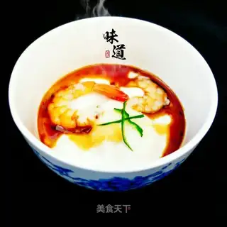 Shrimp steamed eggs