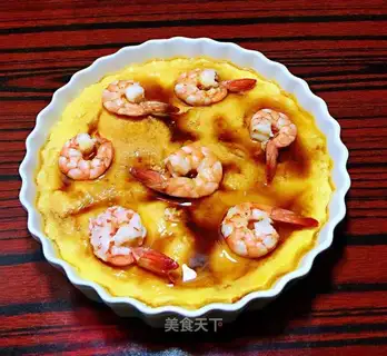 Shrimp steamed eggs