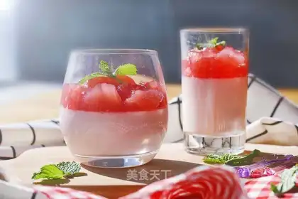 Watermelon yogurt