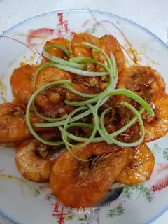 Spicy shrimp with eggplant juice