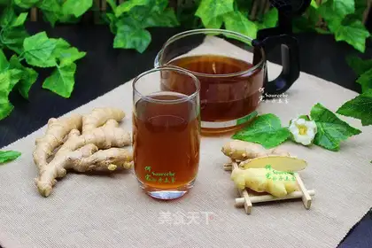Summer sugar and ginger tea