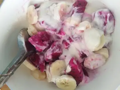 Homemade yogurt and fruit
