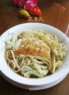 Duck omelet for noodles