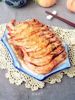 Ginger fan steams shrimp