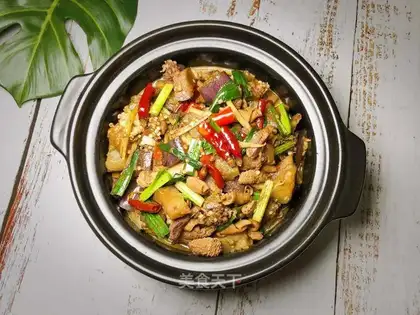 Chicken and eggplant