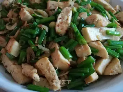 Tofu with moss