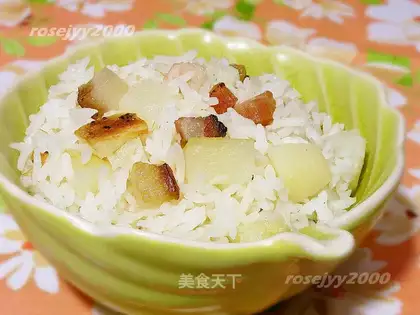 Pots of salted potatoes
