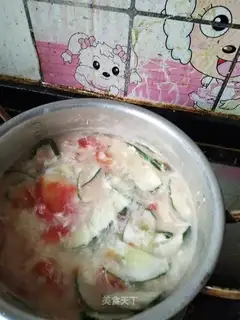 Homemade egg soup
