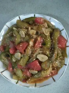 Tomato fried eggplant