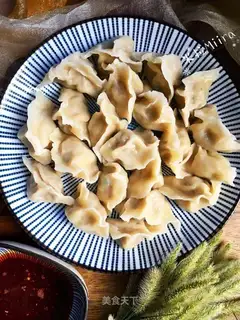 Cheese and pork dumplings