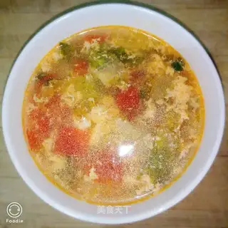 Tomato quick egg soup