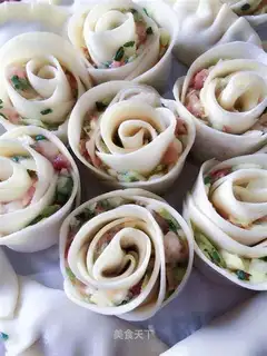 Rose dumplings