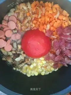 Red tomato rice