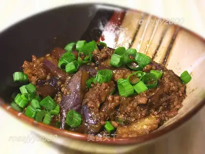 Mongol meat and eggplant