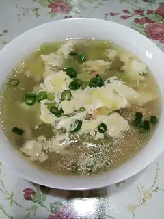 Old cucumber egg soup