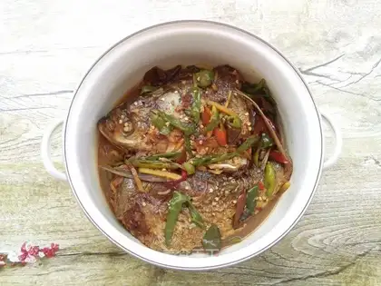 Cream pepper stew