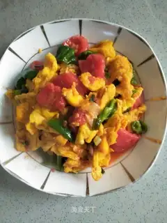 Potato pepper fried eggs