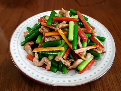 Meat and garlic