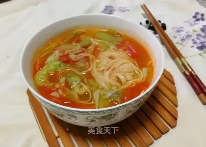 Tomato melon noodles