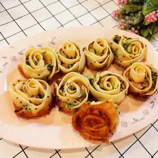 A rose with fresh meat