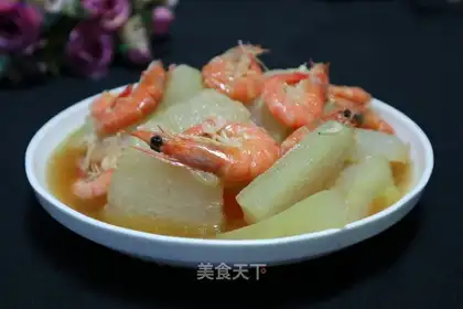 Wintermelon, shrimp