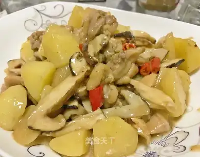 Potato pine fried chicken