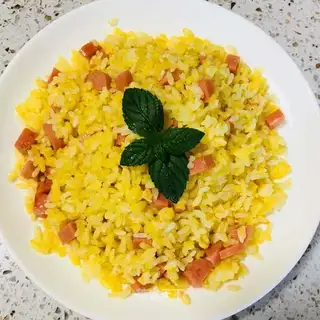 Ham and egg fried rice