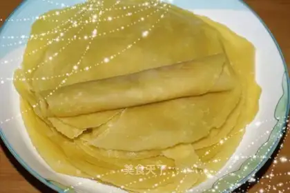 Potato and carrot lotus leaf roll