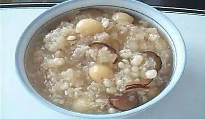 Coix rice and jujube slices porridge