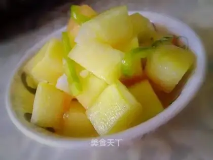 Sweet and sour watermelon peel