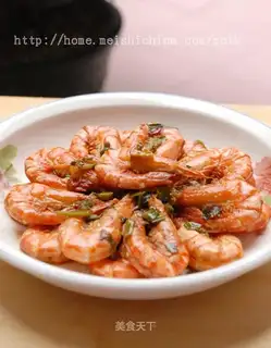 Spicy finger-sucking shrimp