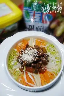 Home-style noodles with bean paste