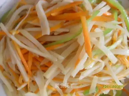 stir-fried three shredded silk