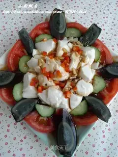 Preserved egg mixed with tofu