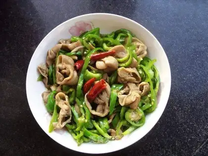 stir-fried pork sausage
