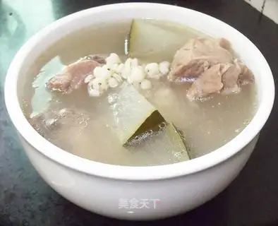 Winter melon and coix rice pork bone soup