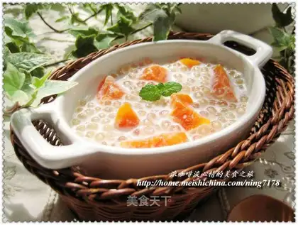 Milk papaya sago