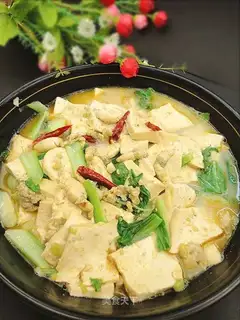 Braised tofu with bean curd