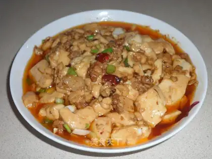 Minced pork and tofu