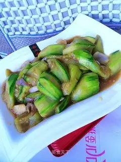 loofah in oyster sauce