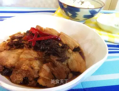 braised pork with plum vegetables
