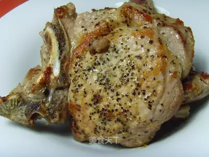 Pan-fried pork chop