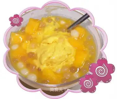 Mango sago meatballs