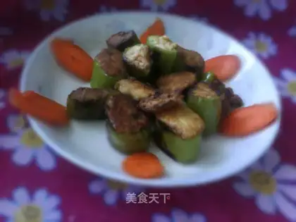 stuffed green pepper with tofu