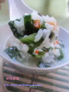 carrot and preserved egg porridge