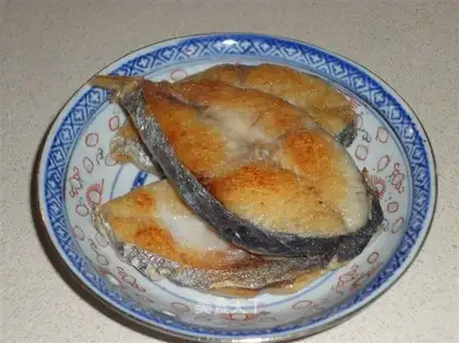 Pan-fried mackerel