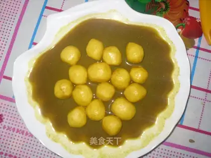 Curry fish eggs
