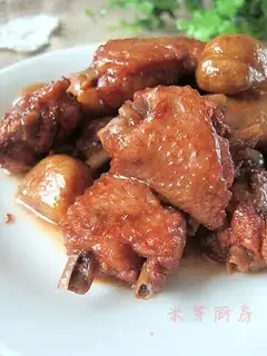 Roasted chicken fin with chestnut