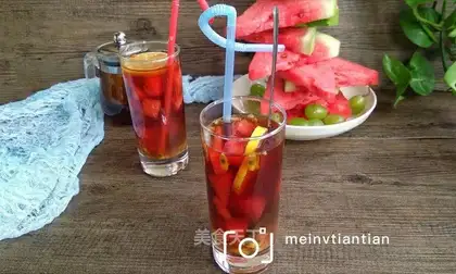 Homemade fresh fruit tea