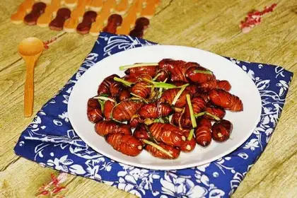 Onions of ginger-fried silk